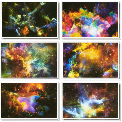 Van de de Vakantiekaart van Multicolored 4x6“ Gelukkige Kosmische Inbegrepen de Ontwerpenenveloppen