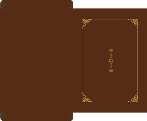 230g de Vertoningsomslag 318x247mm van het specialiteitdocument Gemaakte Certificaat met Gouden Folie