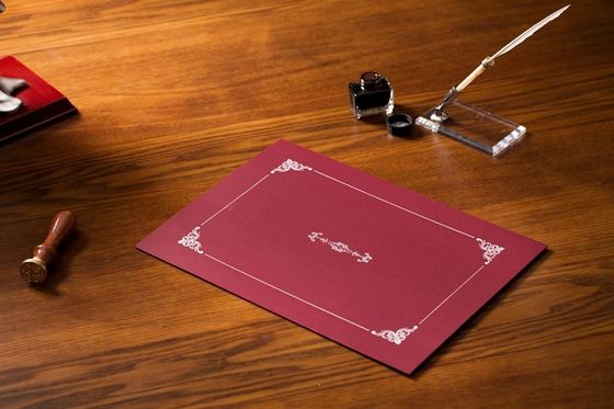 De zilveren Hete Stempelende OEM/ODM van Certificaatjasjes Beschikbare Dienst