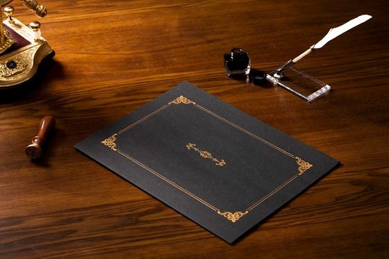 Professionele Hardcover-Certificaathouders, de Klassieke Zwarte Jasjes van het Douanecertificaat